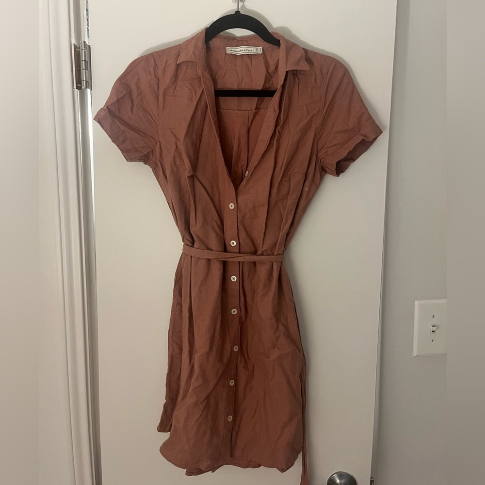 Abercrombie Mauve Wrap Tie Dress